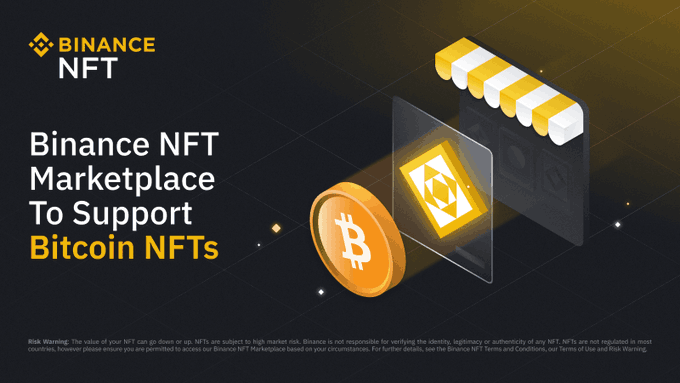 Binance Marketplace Bitcoin NFTs
